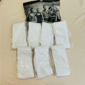 🧦7 Pairs white compression socks size S/M